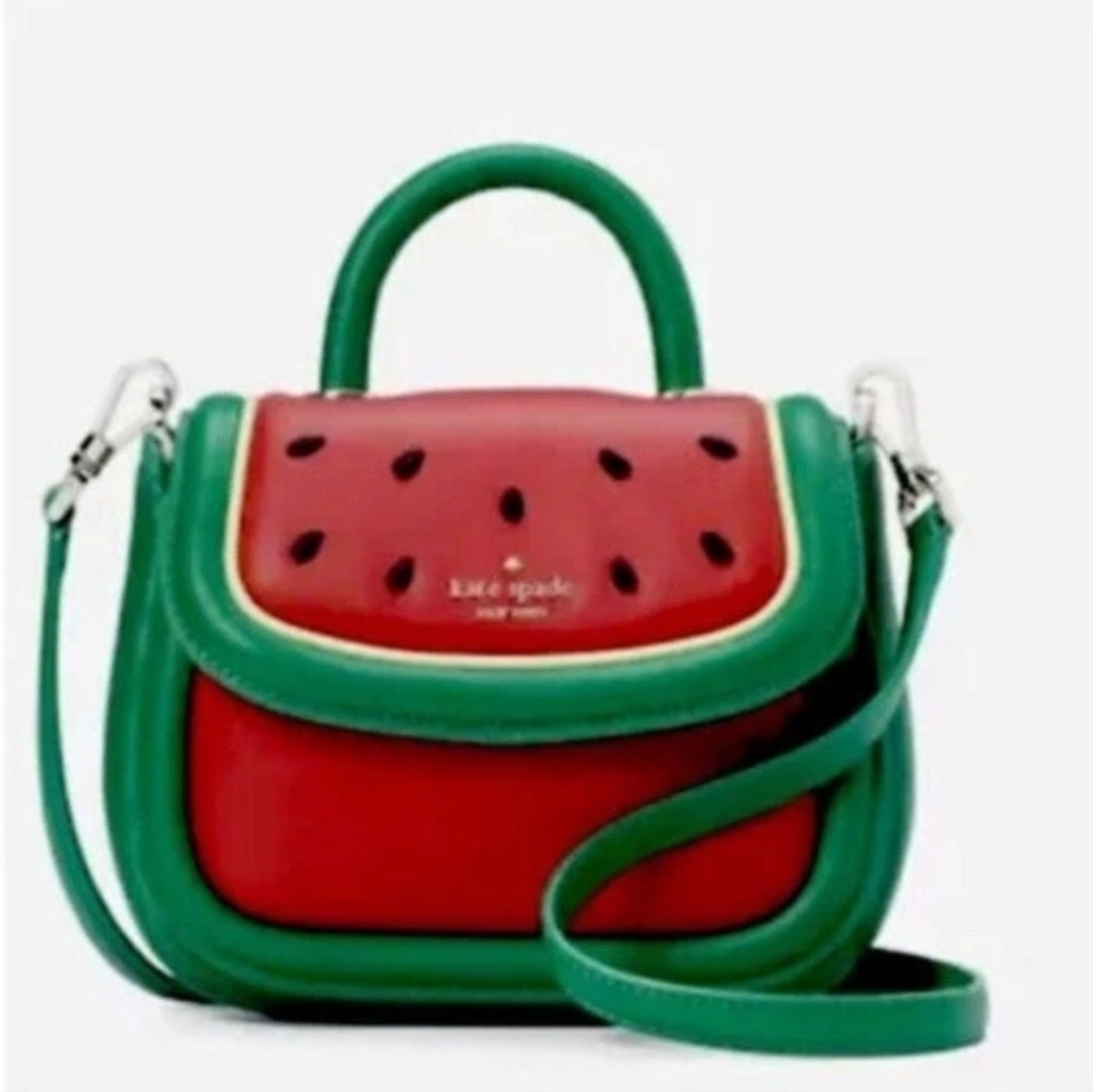 Kate Spade Watermelon Puffy Mini Top Handle Crossbody / Satchel
